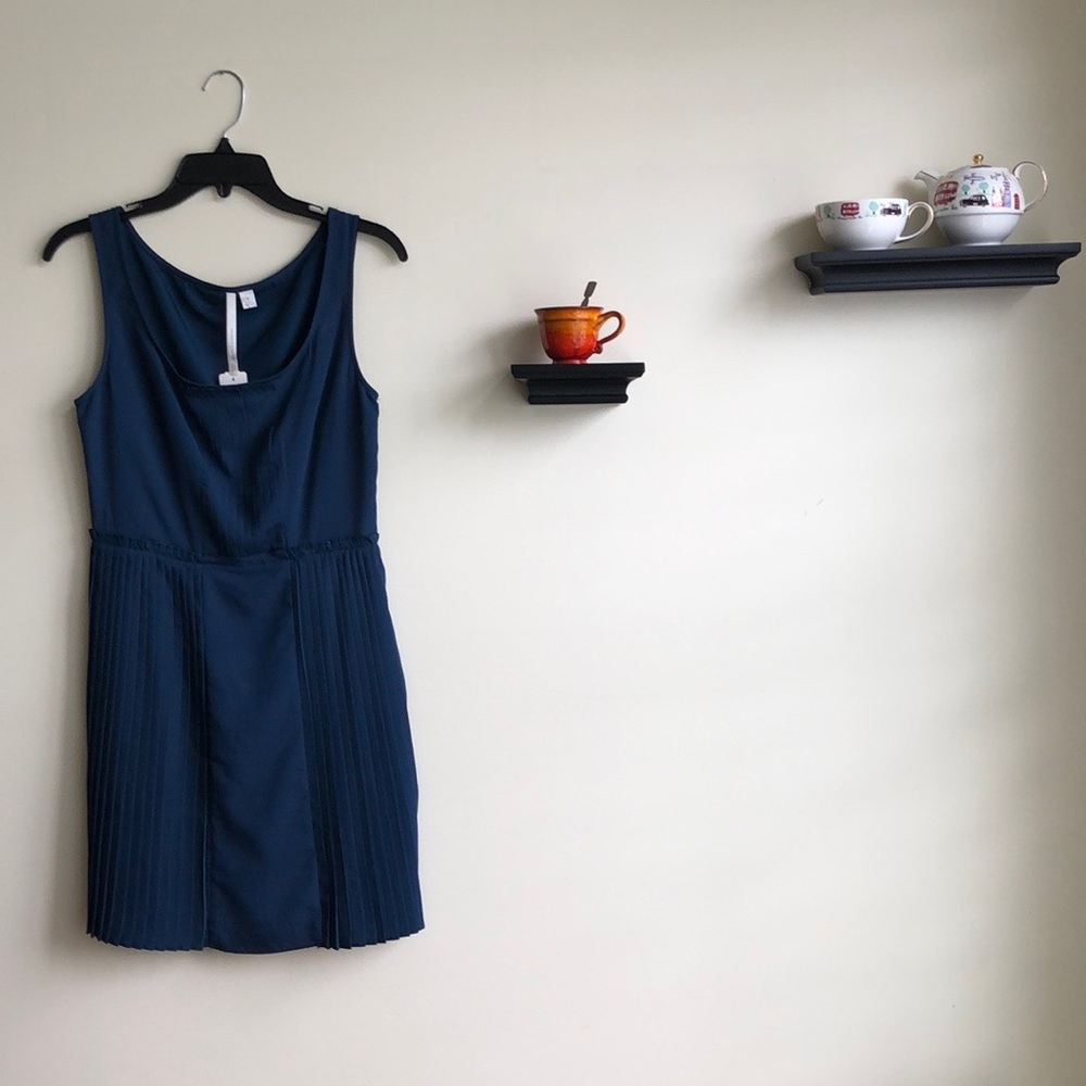 Lauren Conrad Pleated Teal Dress